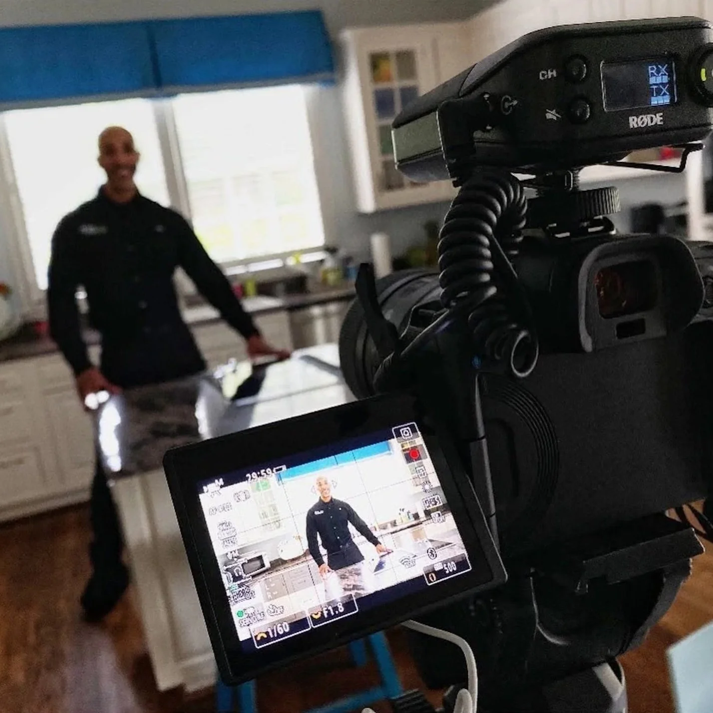 C King Media filming social media content for Elite Ops Exterminators, Washington, D.C., and their owner, DJ Profit.