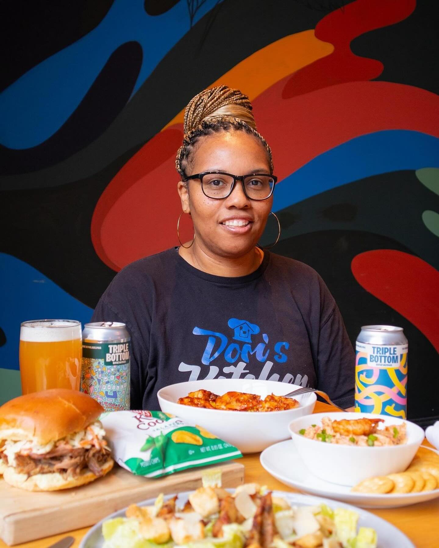 Don&rsquo;t miss CC member @doms_kitchen_philly&rsquo;s residency this month at @triplebottombrewing! 🍺 

Dom specializes in delicious soul food that&rsquo;ll satisfy your taste buds without hurting your pockets. 

From wings with 9 different sauces