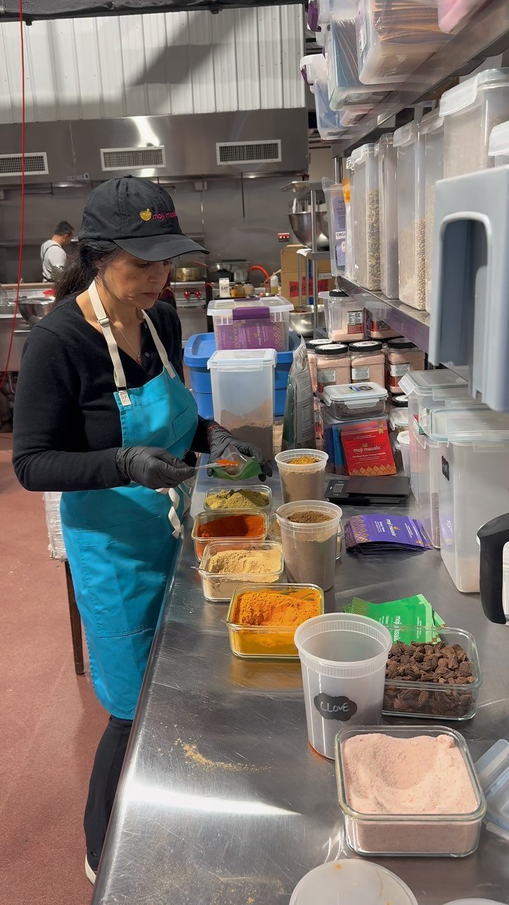 If you were wondering if the delicious @mojimasala packets you see in stores are made by hand with love — the answer is yes. 🙌