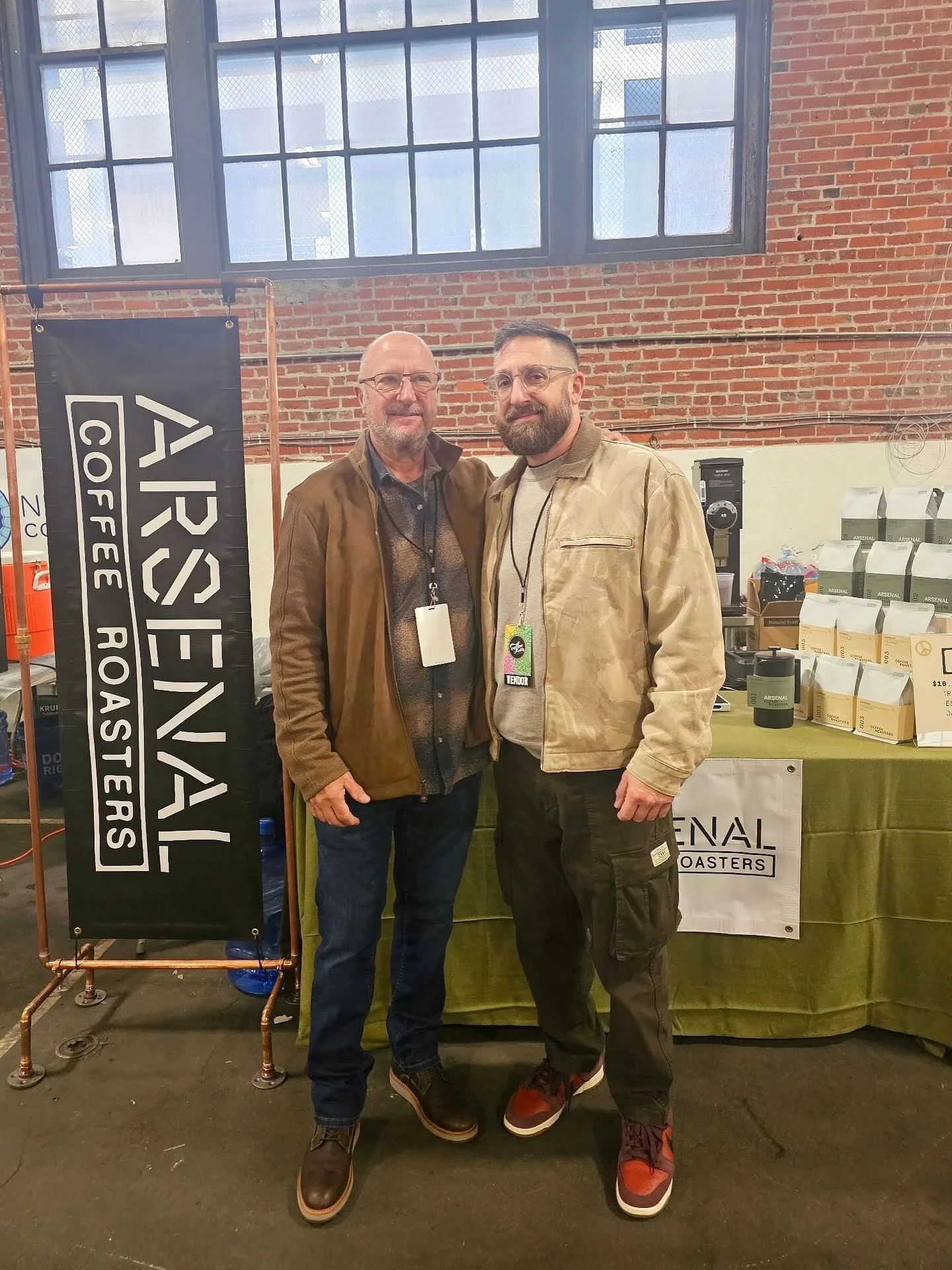 Who caught our very own @arsenalcoffeeroasters at @phillycoffeefest this past weekend?!? ☕️🎉 
Arsenal Coffee Roasters is an ethically sourced and lovingly prepared specialty coffee. It’s founded by our Culinary Collective owners, Craig and Br