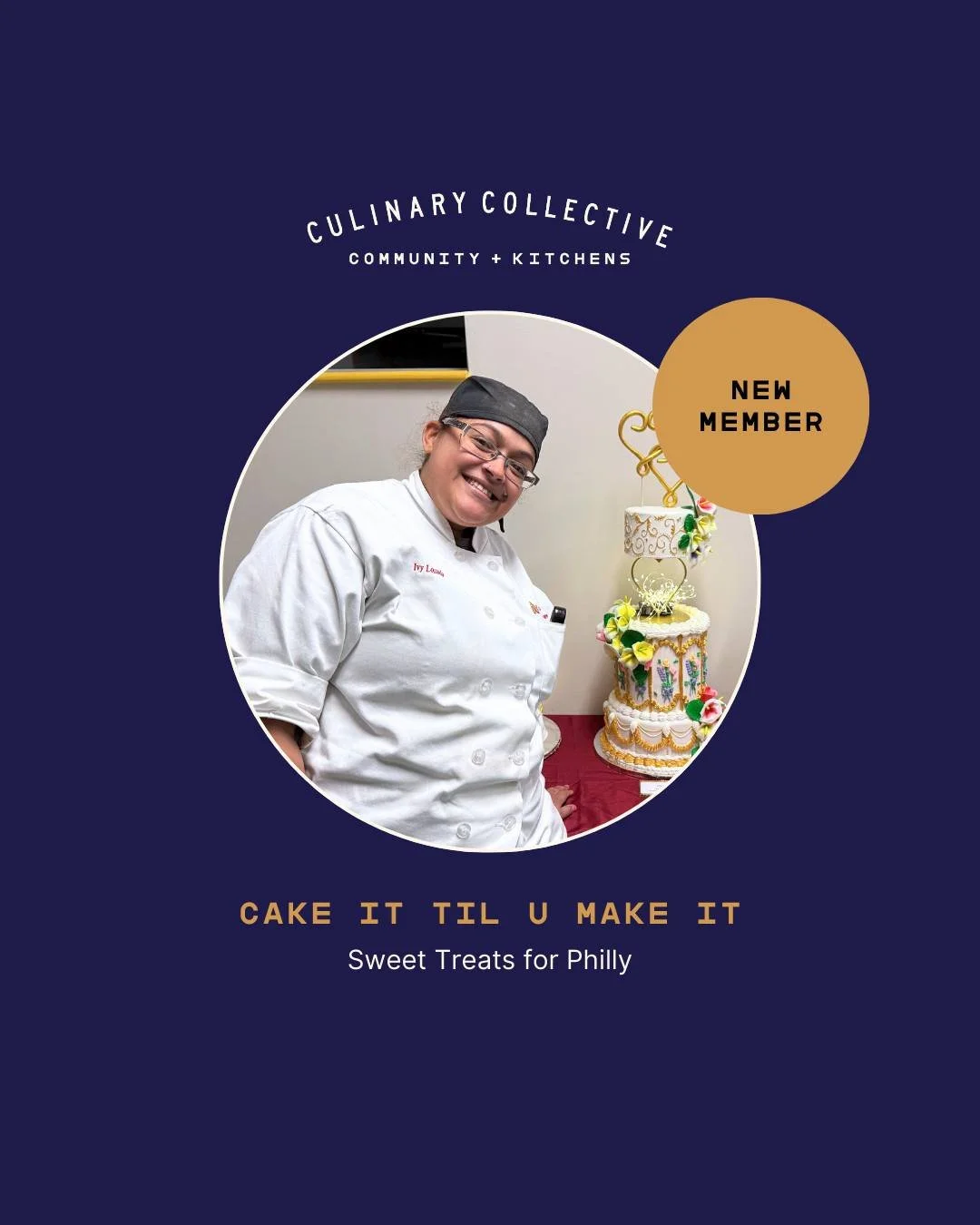 New member alert: @cake.it_tumi 🎂 

Ivelis Lozada is the face, baker, decorator, late-night frosting perfectionist, and creative mind behind Cake It Til U Make It. What started as a passion for baking quickly turned into a full-blown love affair wit