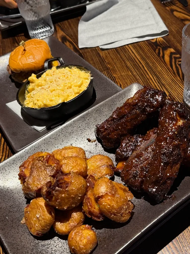 Pour Therapy in Casa Grande Scratch made ribs, mac & Cheese, our famous smashed potatoes and classic burger