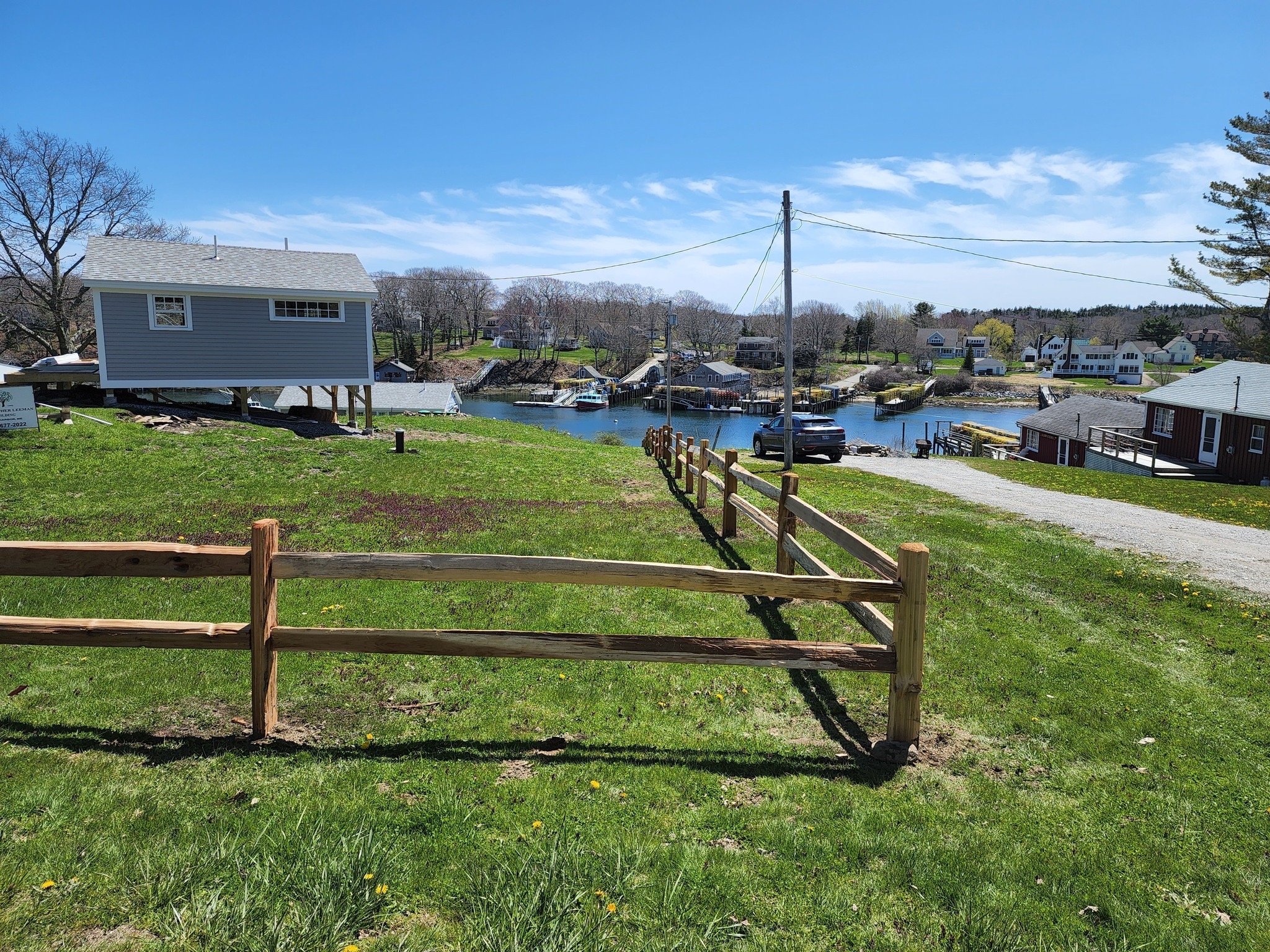 2 rail rustic western red cedar post and rail (C47)