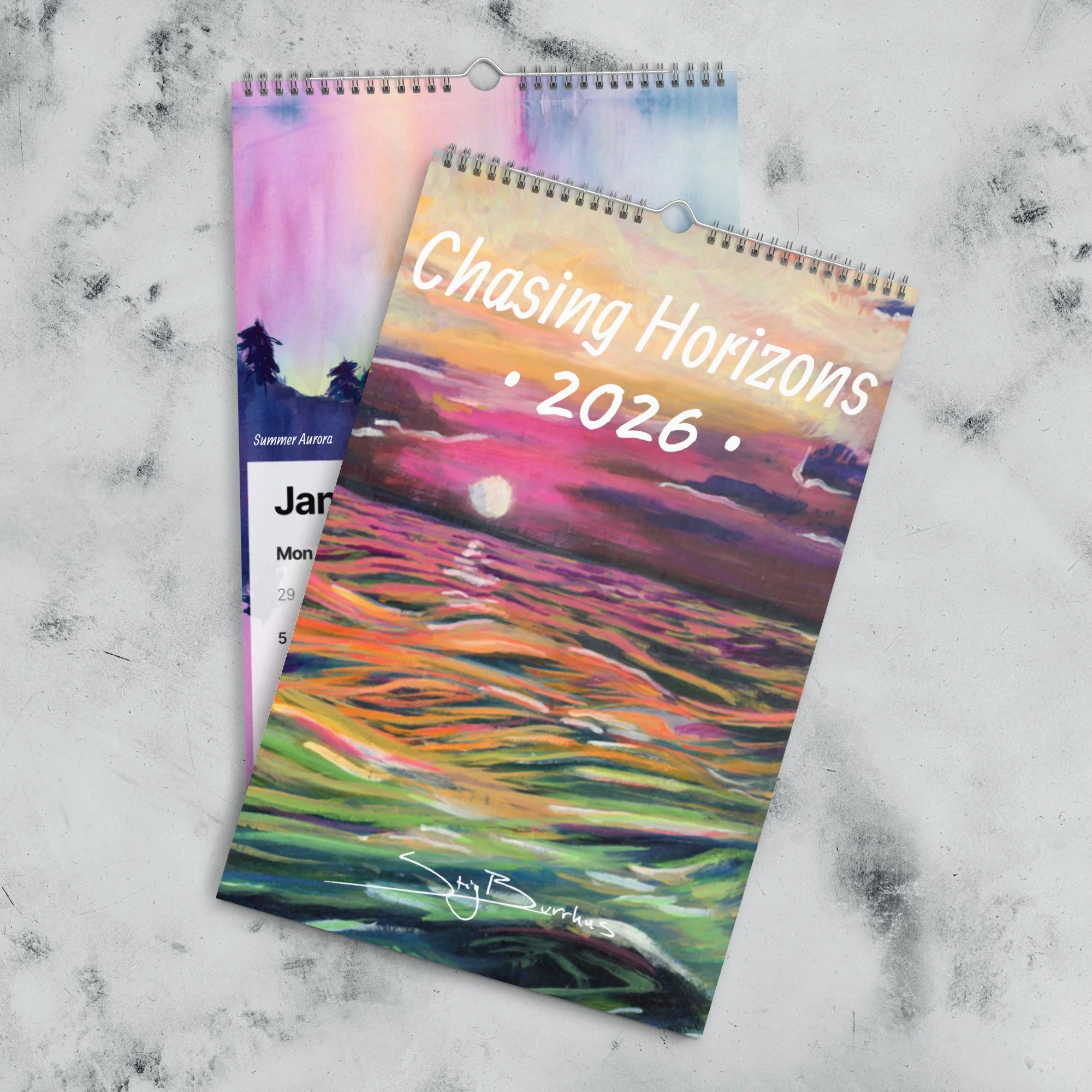 Chasing Horizons Wall calendar (2026) — Stig Burrhus: Studio Stig