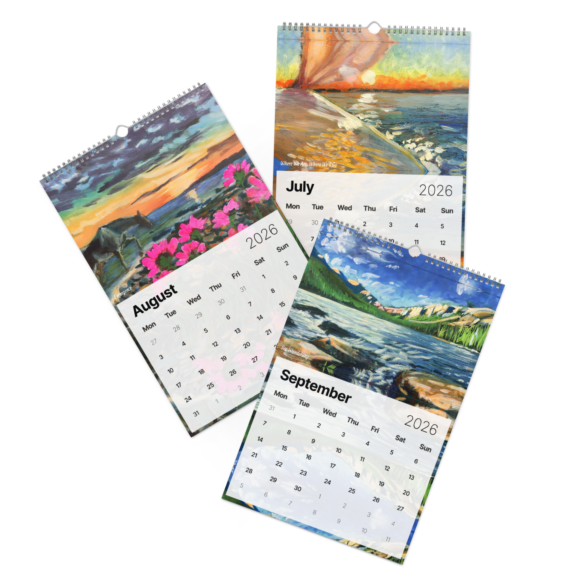 Chasing Horizons Wall calendar (2026) — Stig Burrhus: Studio Stig