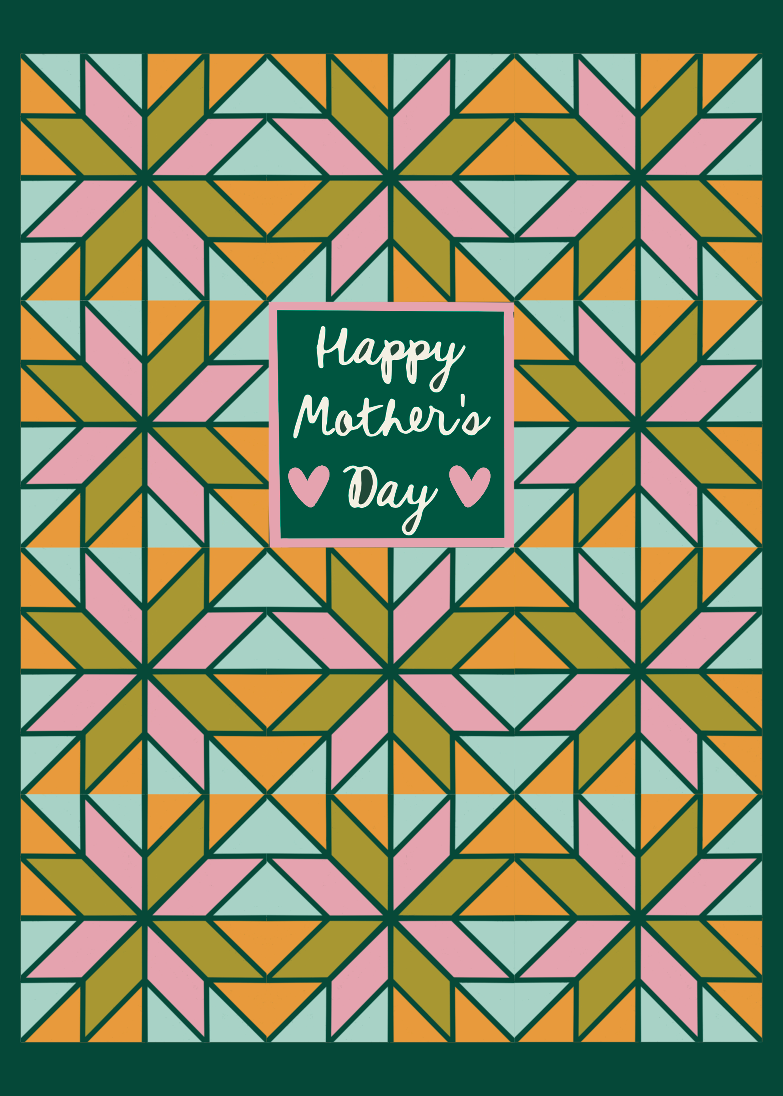 Happy Mother's Day Quilt Block