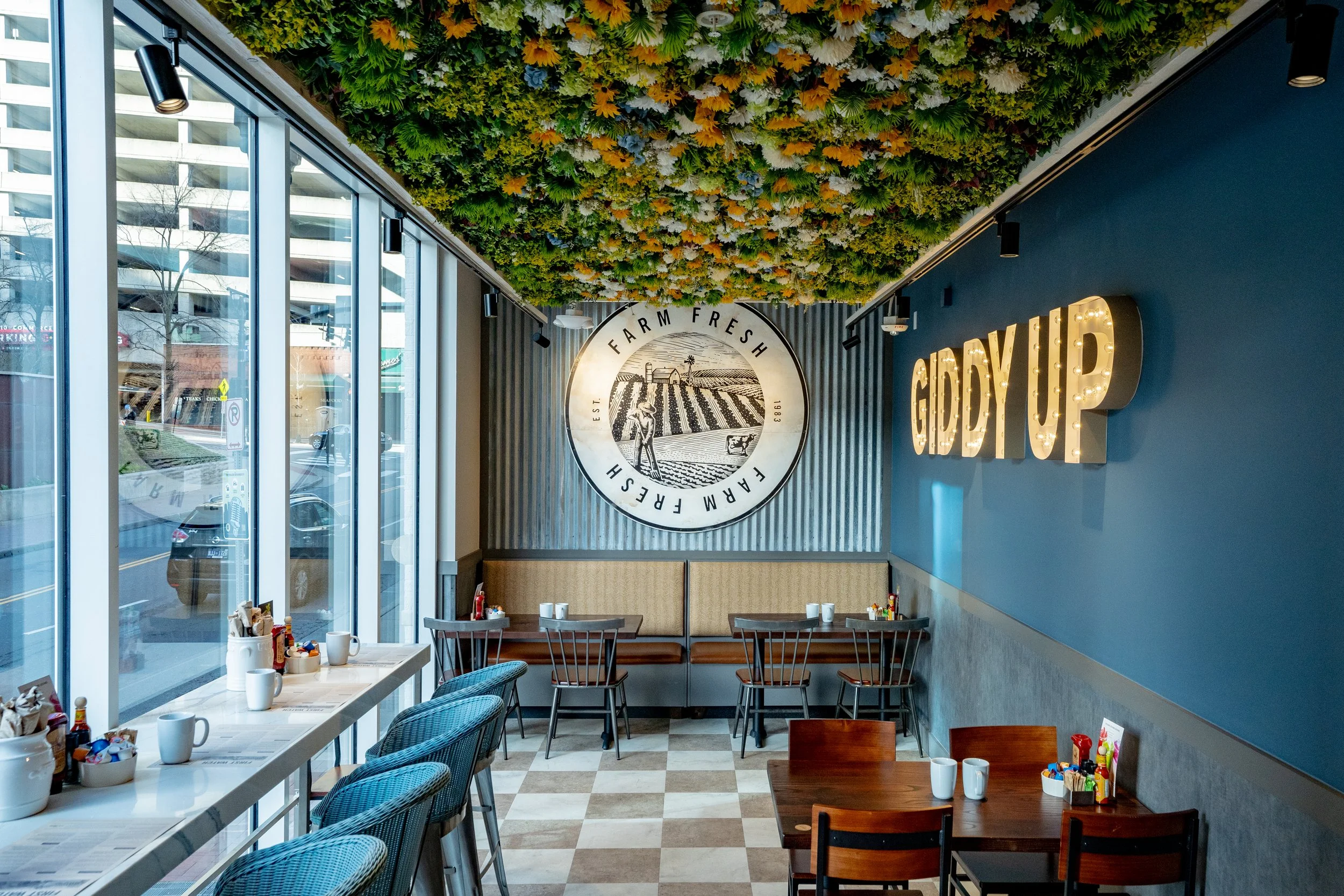 Hospitality | First Watch Nashville, TN | Custom Ceiling Treatment