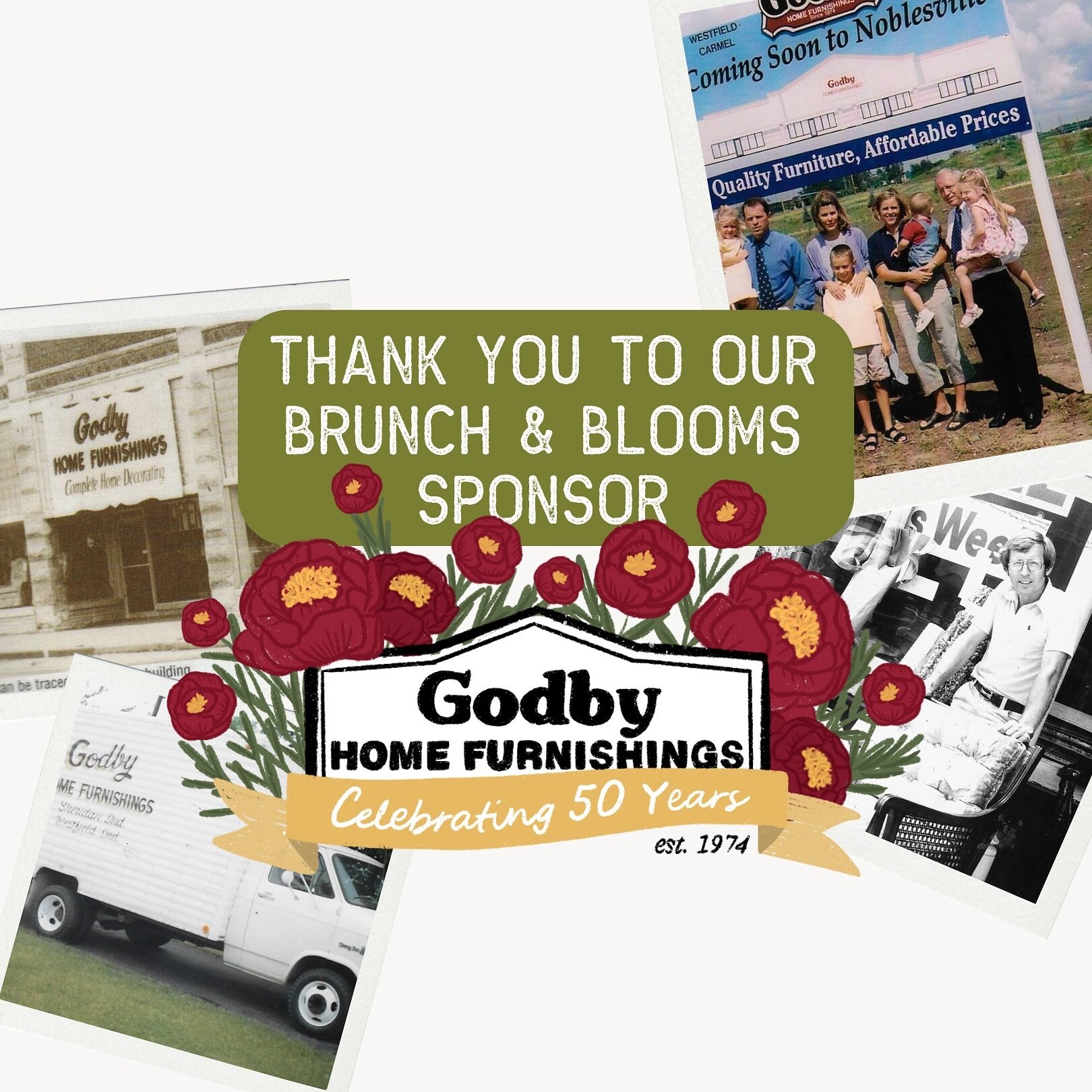 The Indiana Peony Festival proudly announces the 2024 Brunch &amp; Blooms premier sponsor: Godby Home Furnishings. Established 50 years ago, Godby Home Furnishing&rsquo;s longstanding commitment to family and involvement in the communities they serve