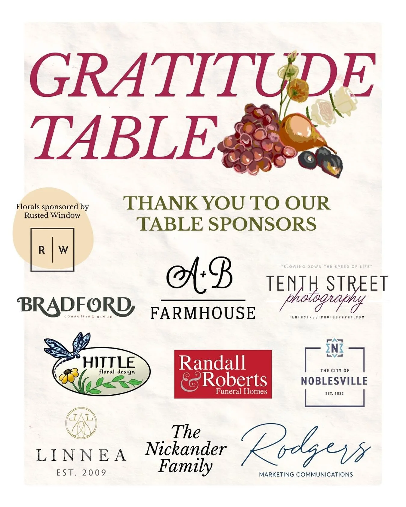 We&rsquo;re so excited for tomorrow evening&rsquo;s Gratitude Table as we gather with our IPF family, friends, and supporters. A big heartfelt thank-you to our incredible table sponsors for helping make this special night possible. We can&rsquo;t wai