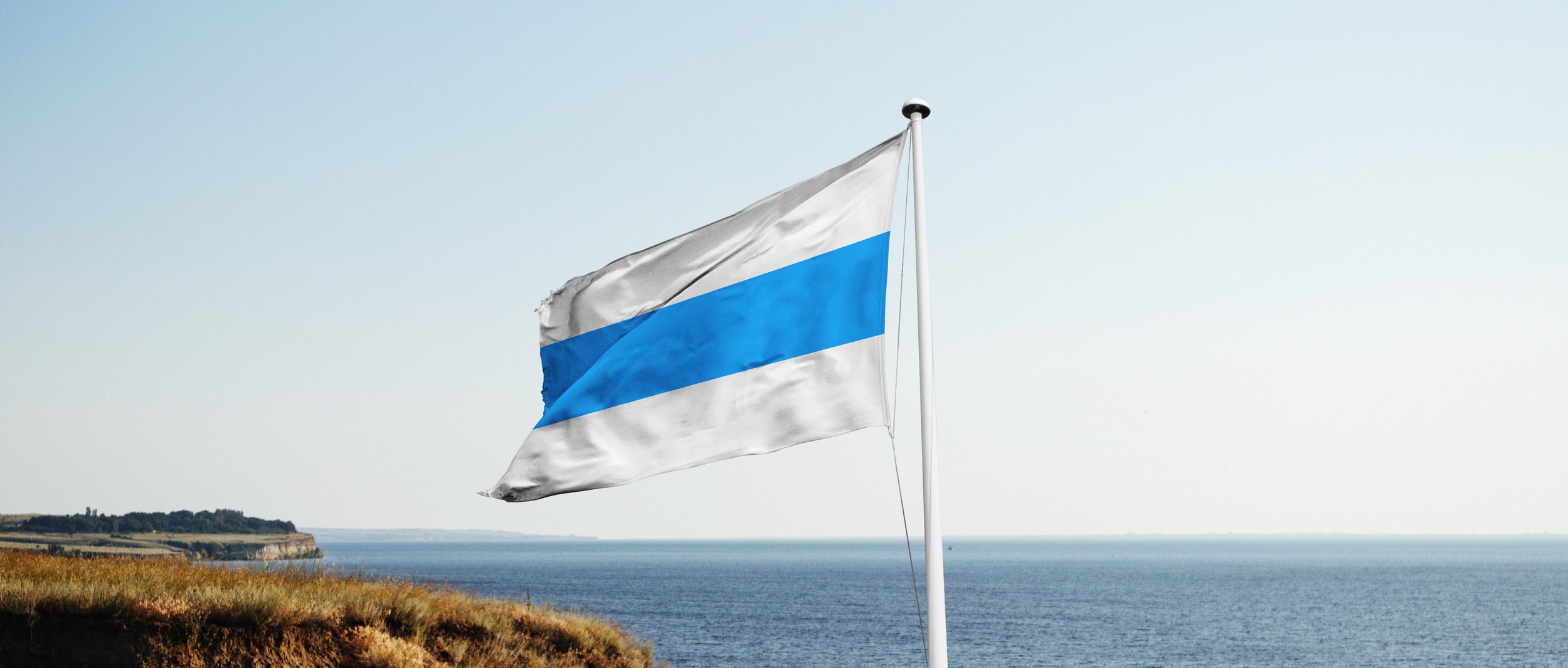 Flagge des schönen Russlands der Zukunft —