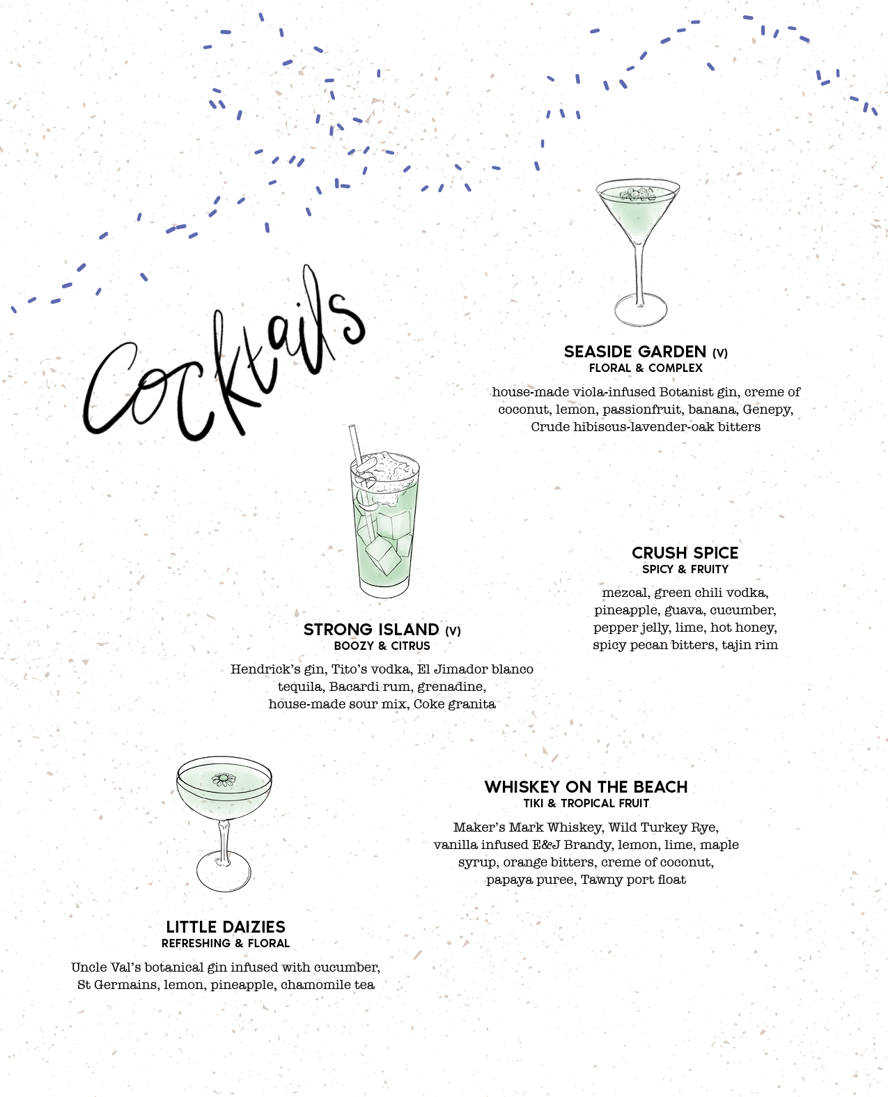 Bittersweet Menu Spring Cocktails