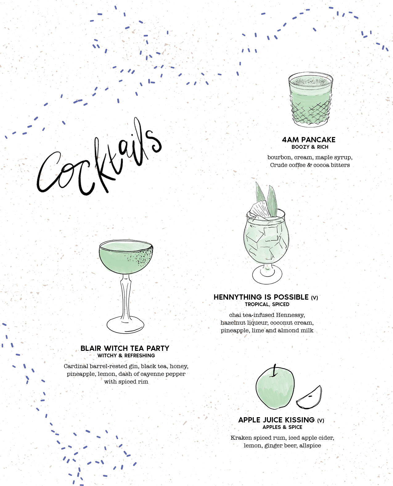 Bittersweet Menu Fall 2026 Cocktails