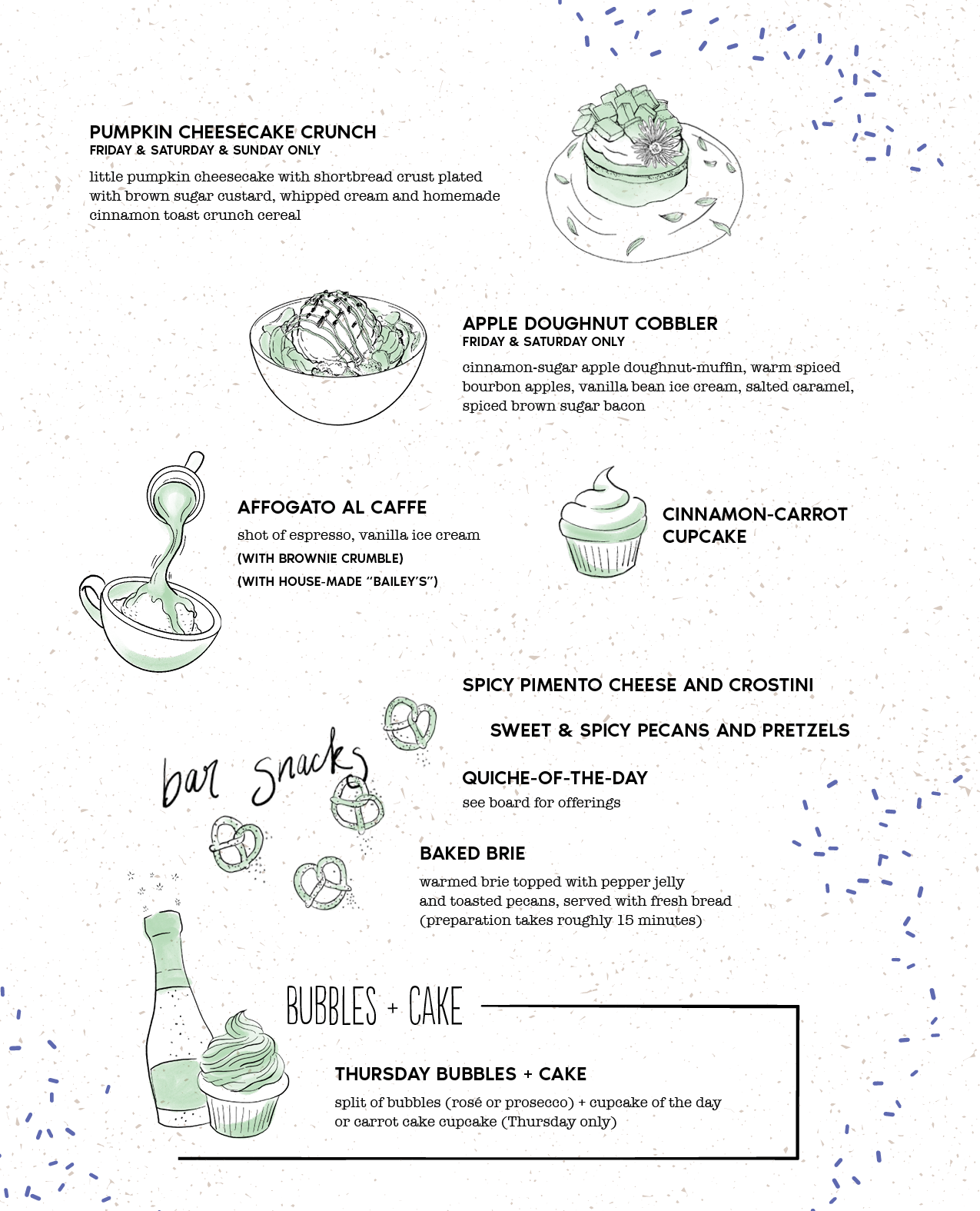 Bittersweet Menu Fall 2026 - Desserts Page 2