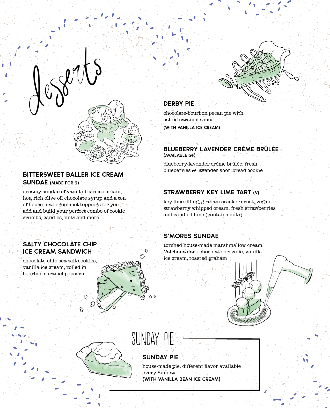 Bittersweet Menu Spring Desserts