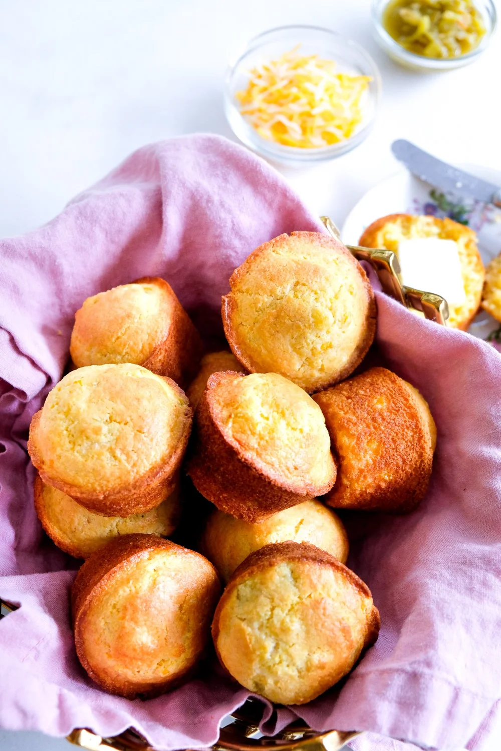 Green Chile Cornbread Muffins — Petite Southern Kitchen