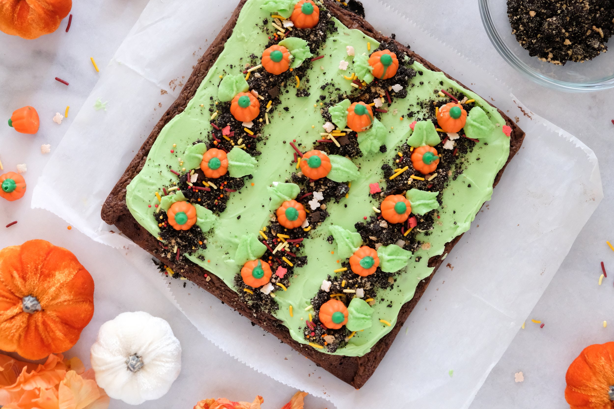 Pumpkin Patch Brownies