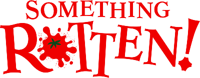 A logo for Something Rotten
