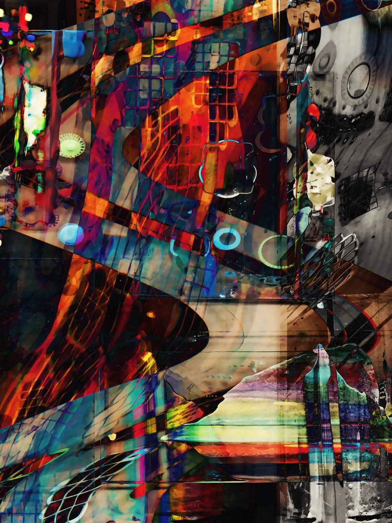 Squeegee art of sorts with robots help and office supplies as finishing. #kuka #robot #squeegee #layered #scan