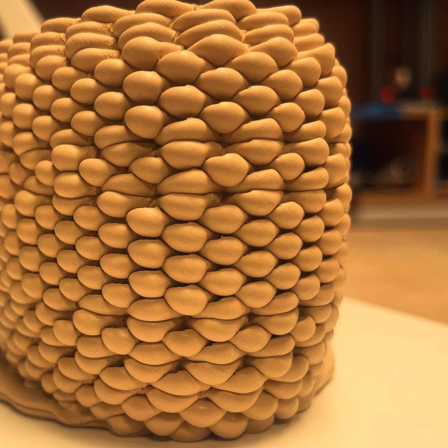 This one just looks like a bunch of furby faces. #furby #robot #ceramic