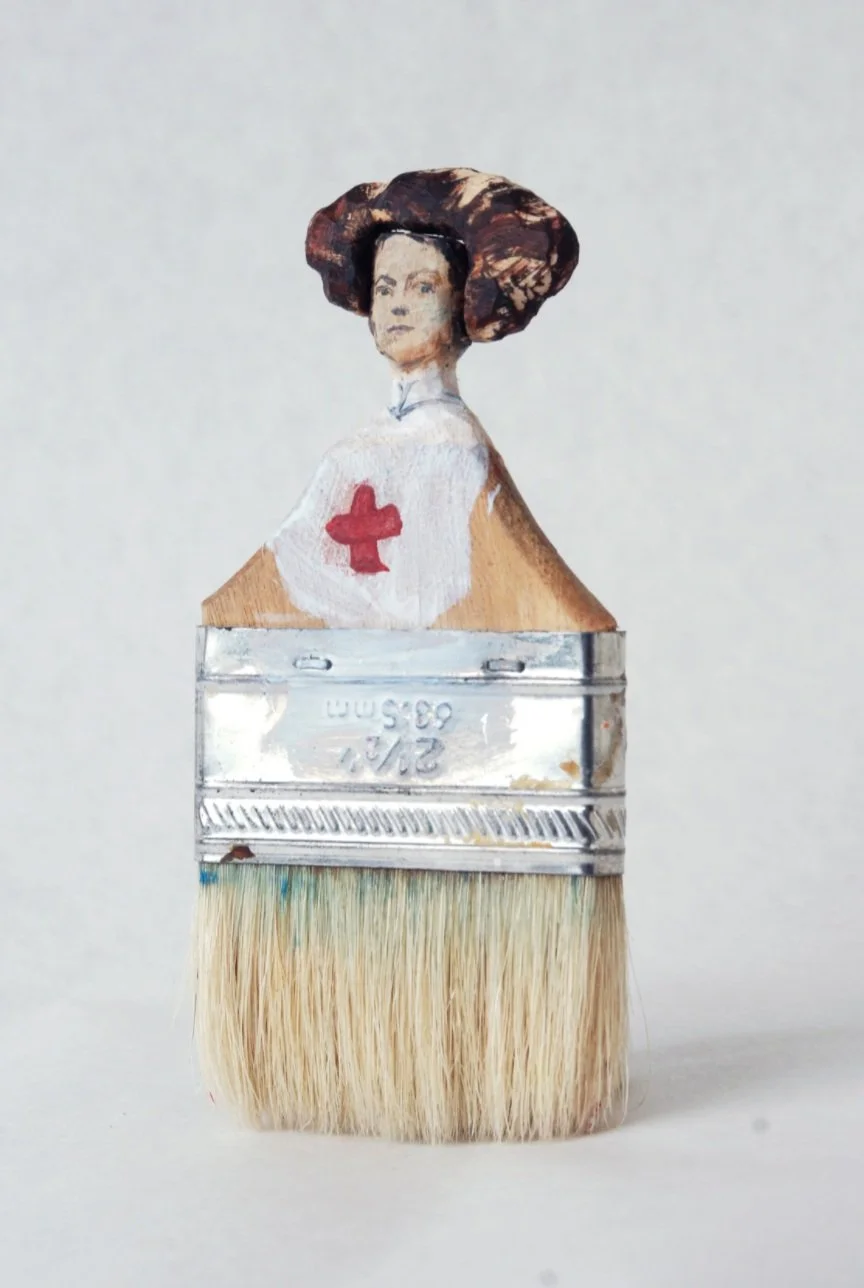 Paintbrush Portrait series: Violet Jessop 