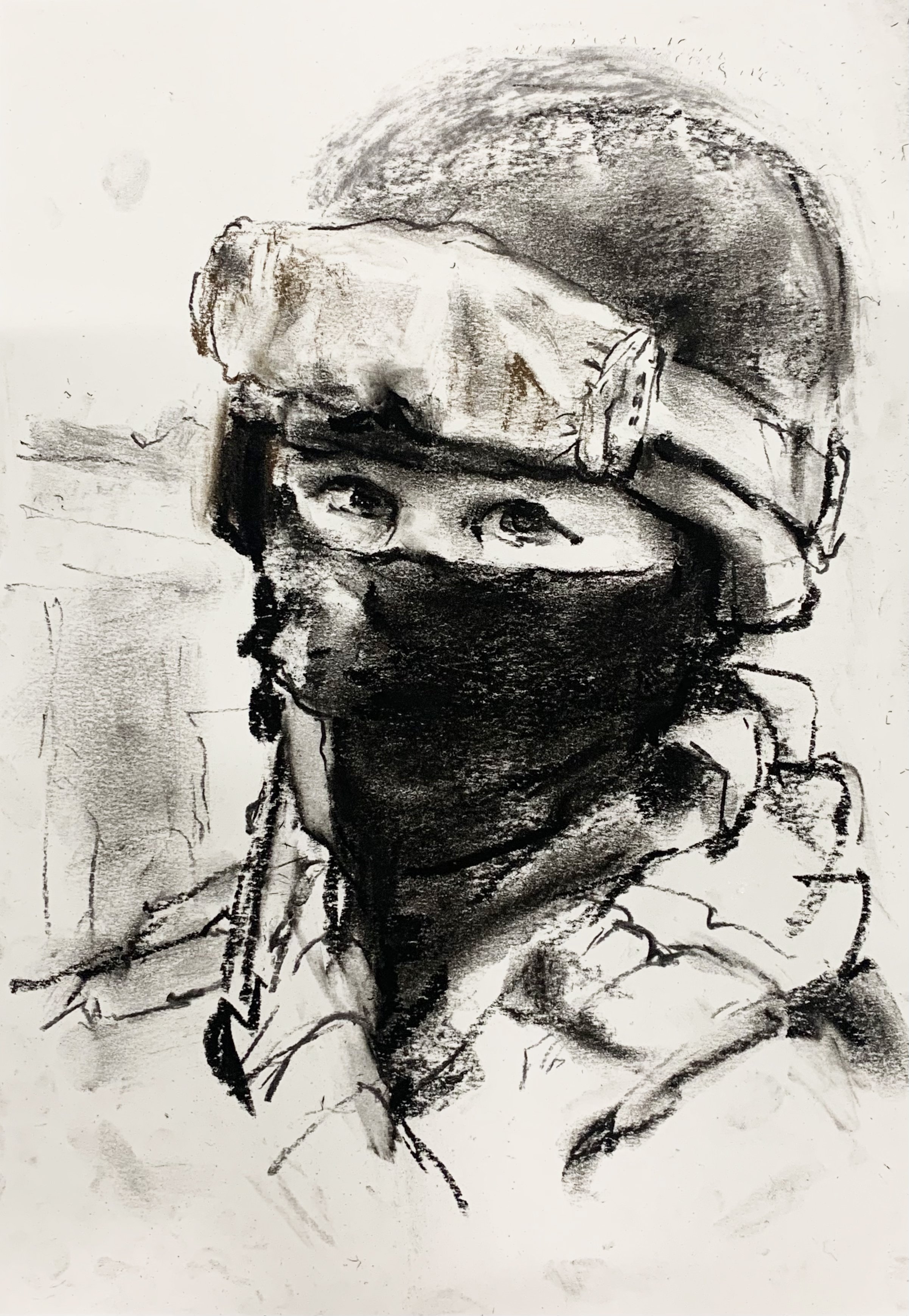   Kömür (Secret Weapon)  Process/Visual Wordplay of Ukrainian Sniper Hero &amp; Charcoal/Art as Protagonist 