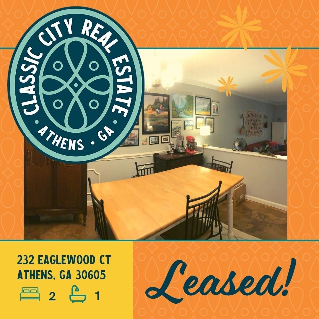 Lots of demand for this apartment off Lumpkin in the last couple weeks but we finally found the right tenants for our owner! Find out what we can do for you or your owners! 
*
*
*
#propertymanagement
#athensrealestate
#athensga
#uga
#universityofgeor