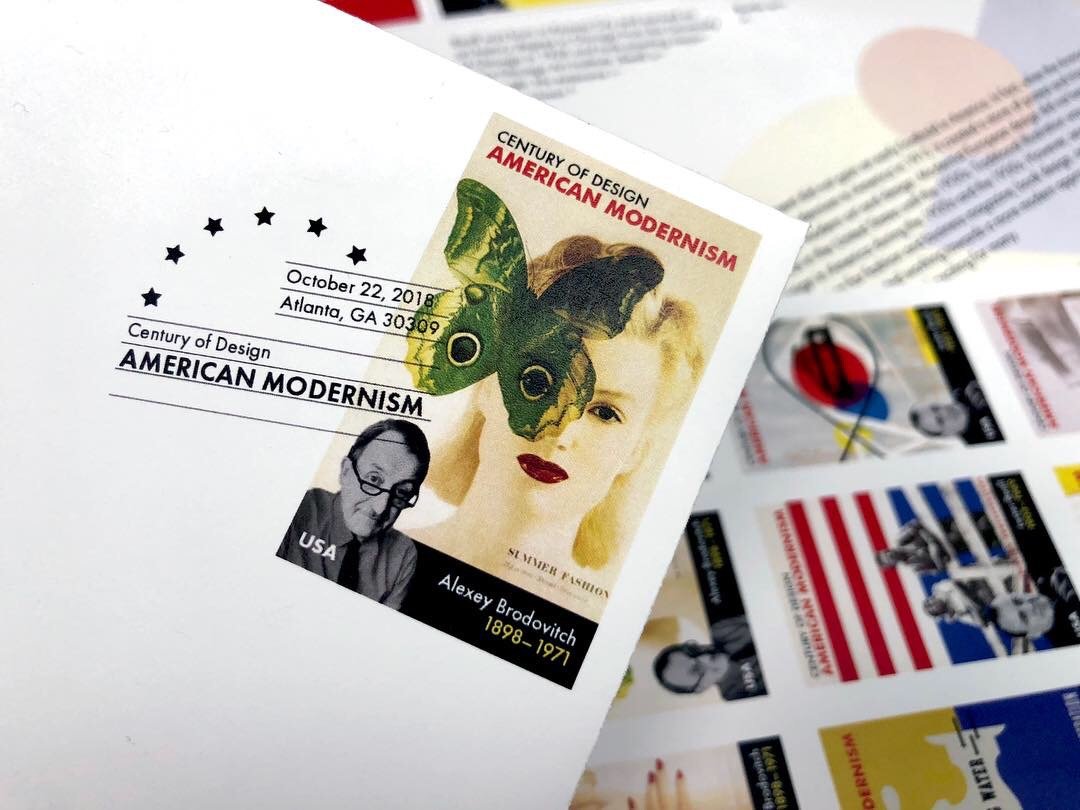 American Modernism Stamp Design