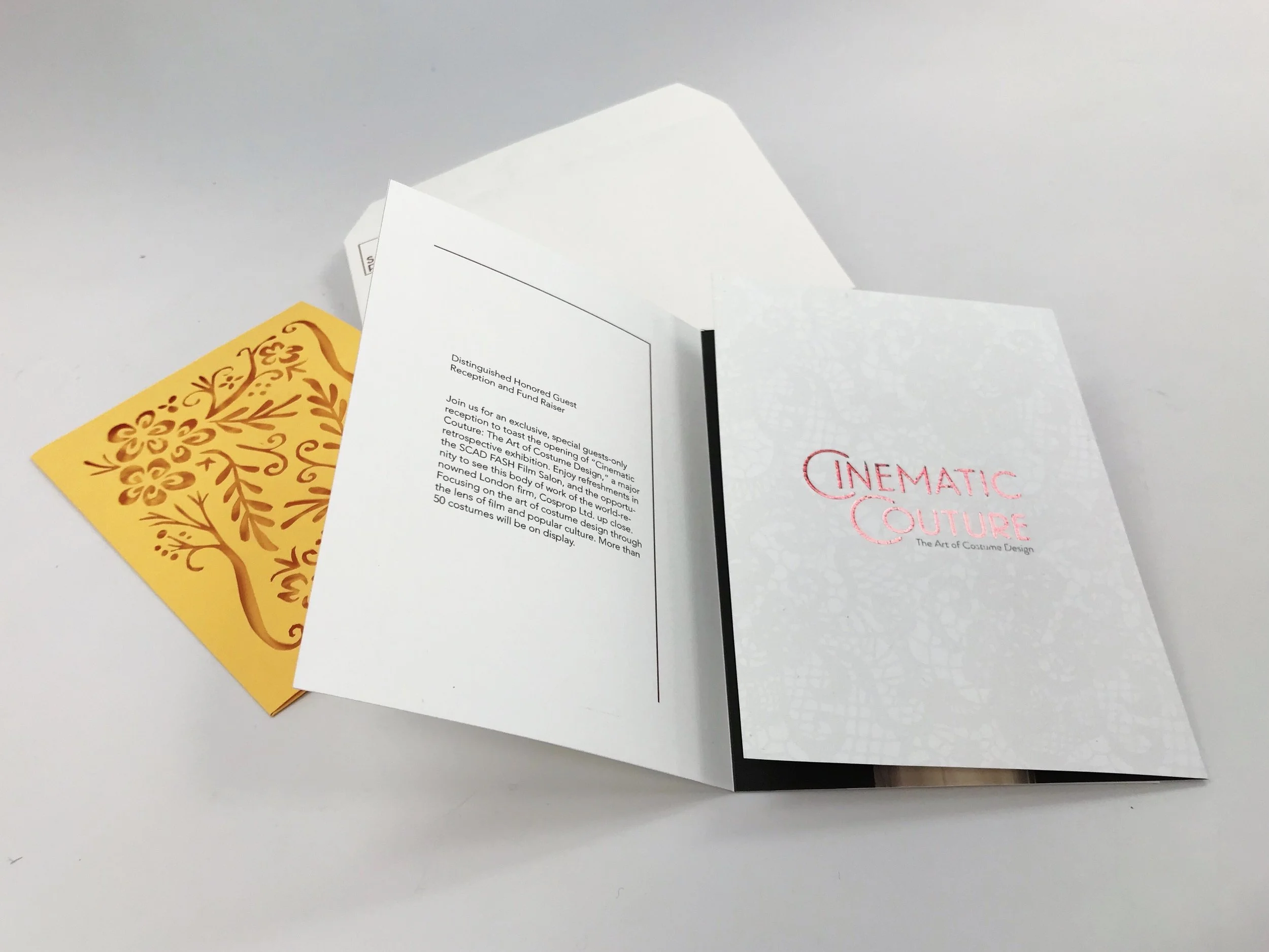 Cinematic Couture Invitation Design
