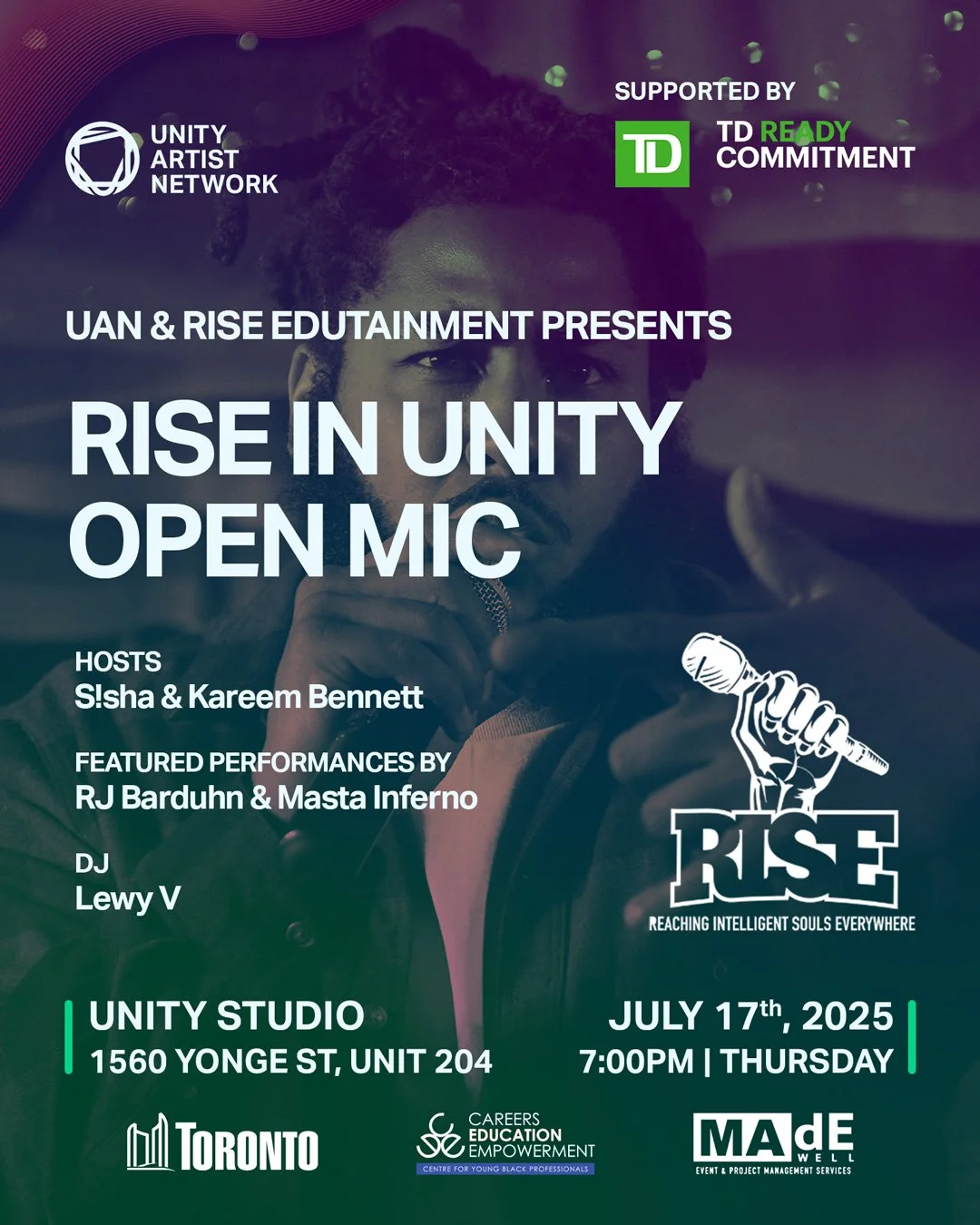 RISE in UNITY Open Mic