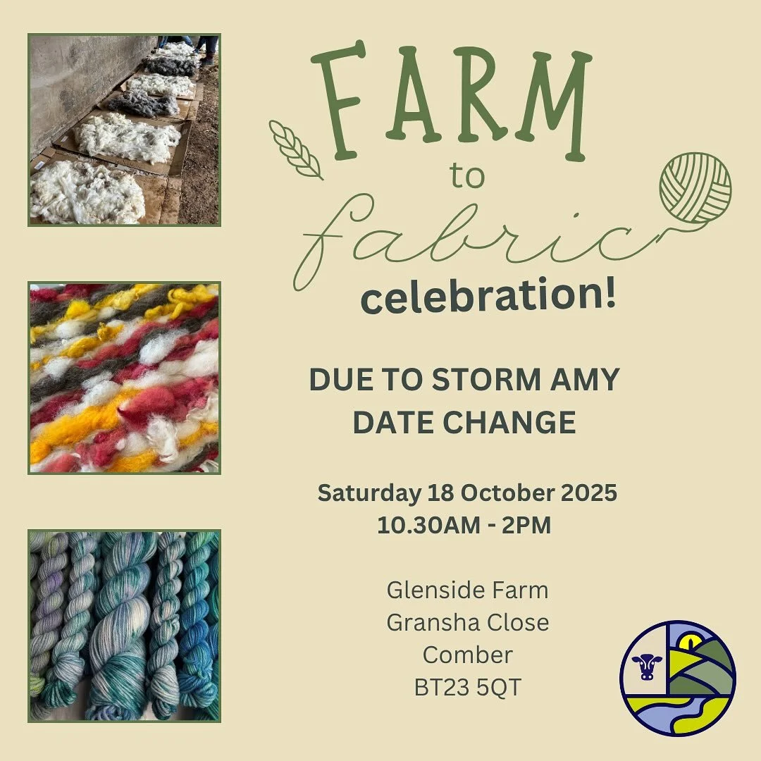 DUE TO STORM AMY we are rescheduling our end of Farm to Fabric project celebration to Saturday 18 October 2025. Hope you can join us to see all the wonderful techniques we have been learning about over the last 12 months. Until then - keep warm and s