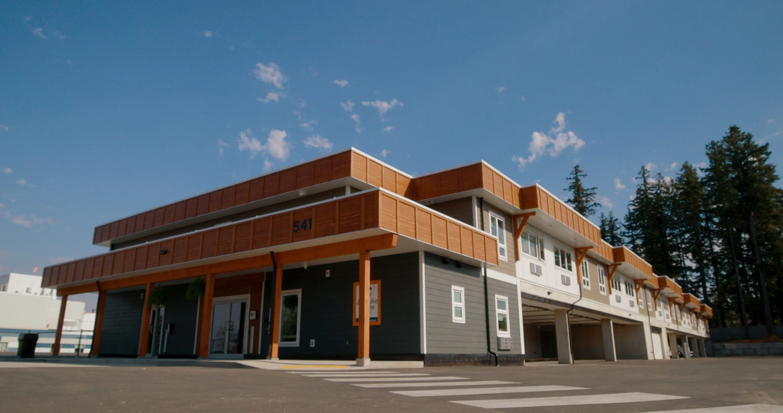 Lodge and parking