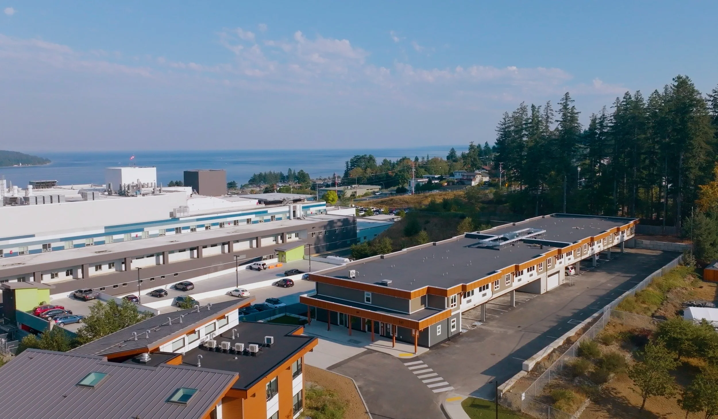 Location view - next to the Campbell River Hospital