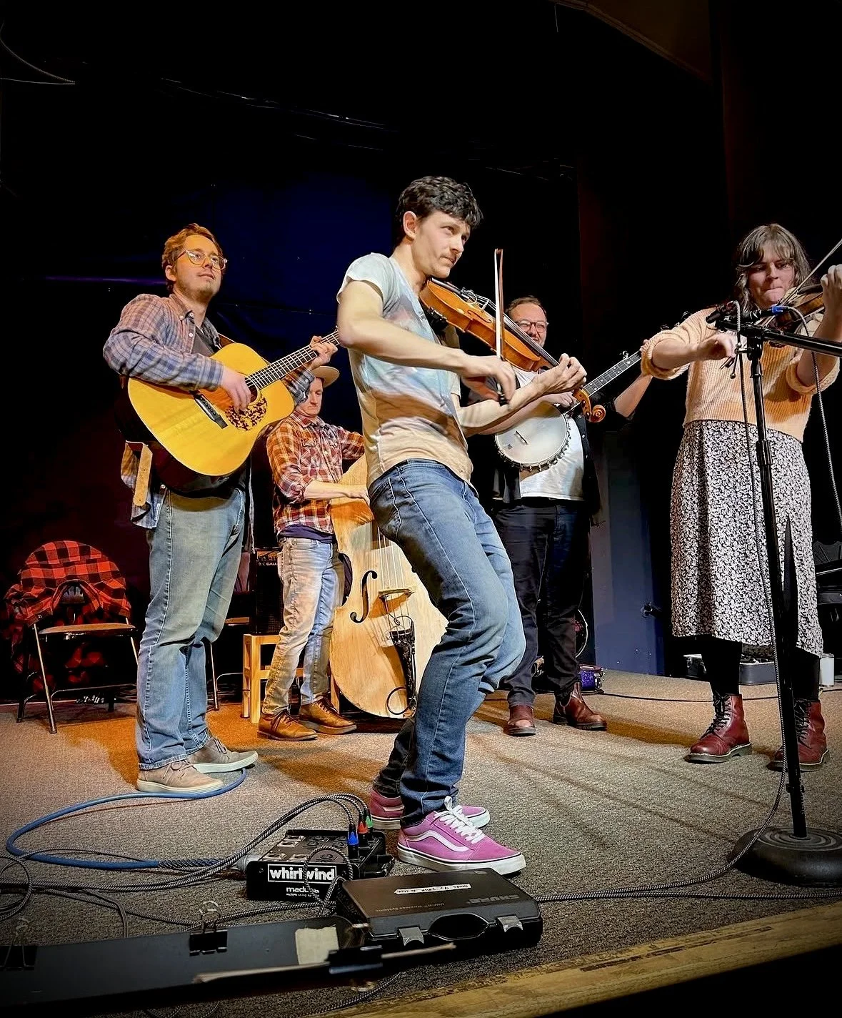Jake Loew, fiddle, Barn Dance All-Star Band
