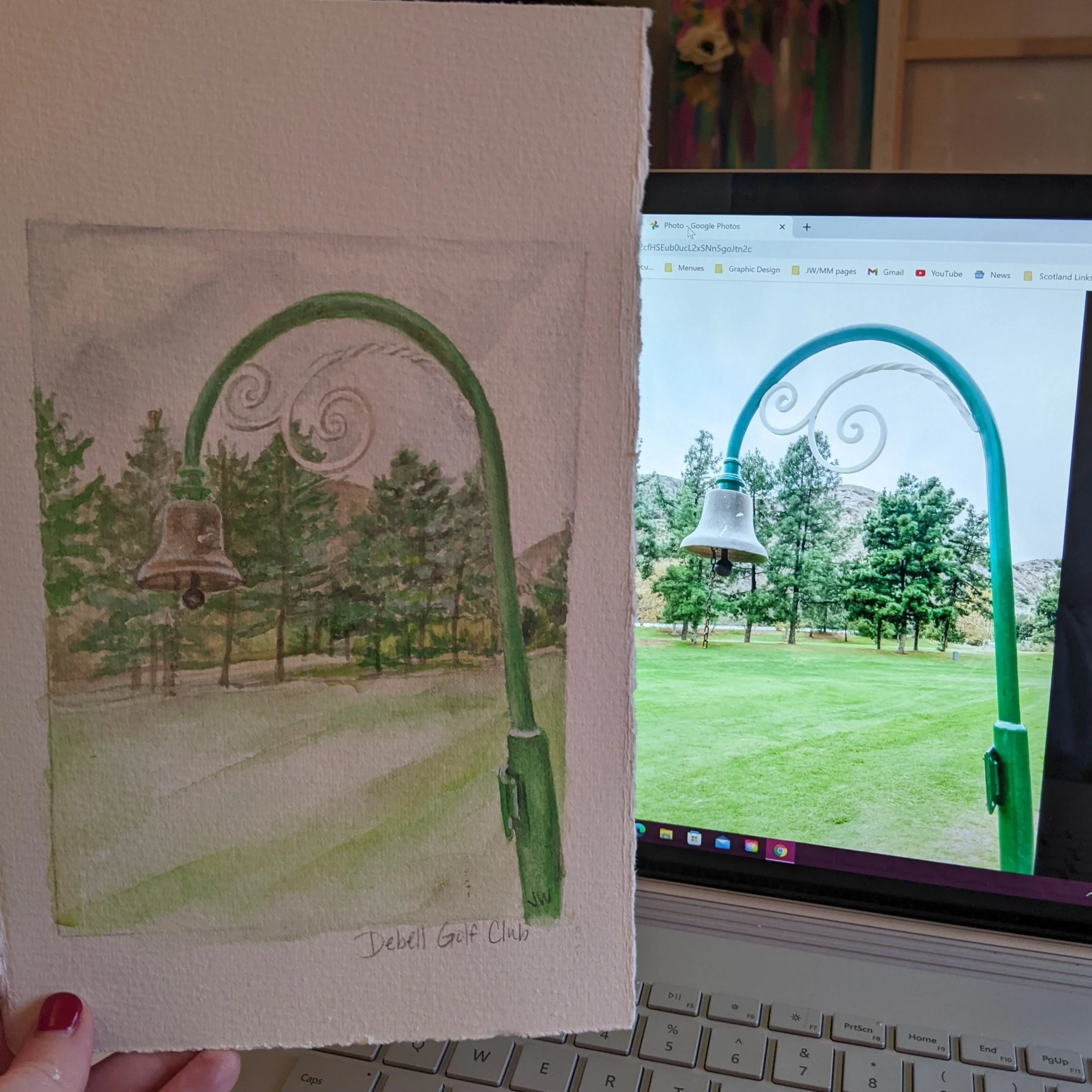 Retirement Landmark Painting Gift