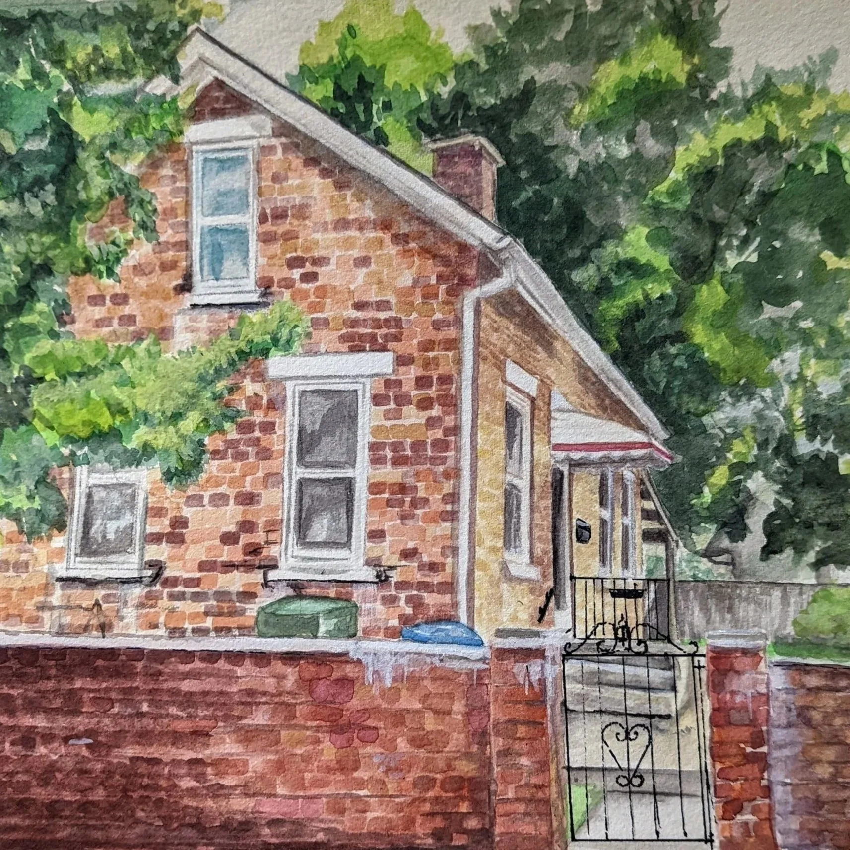 custome house portrait for client