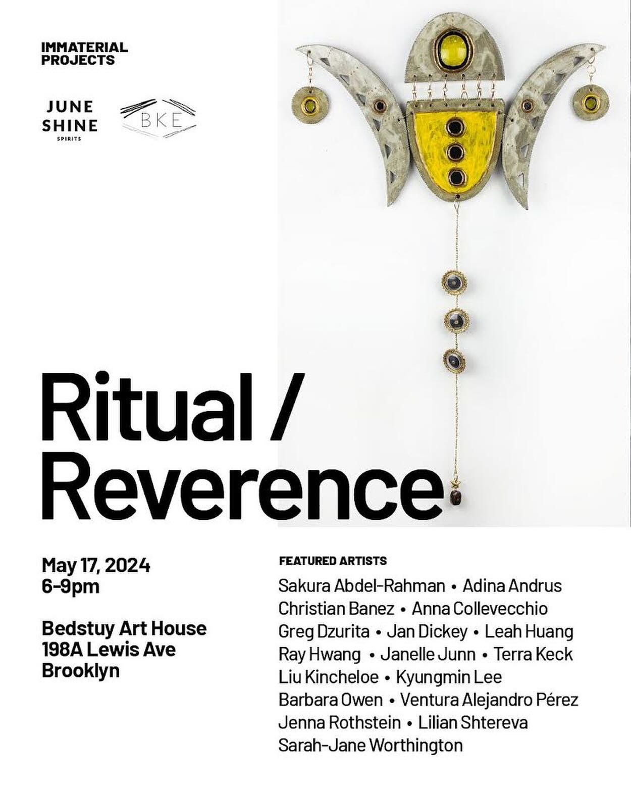 Ritual/Reverence art show is opening next Friday, May 17th. I&rsquo;m excited to venture out to Brooklyn and meet a new artist community. Bringing my best self and one of the largest artworks I&rsquo;ve done so far. 

Thank you @immaterial.projects f