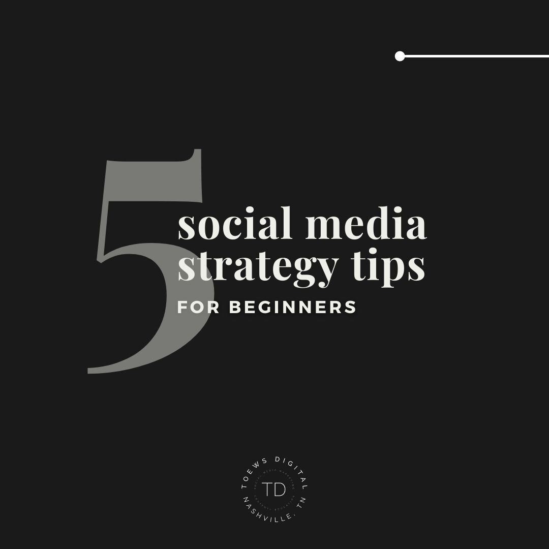 5 Social Media Strategy Tips for Beginners ✨
1. Identify your target audience and choose platforms based on those demographics.
2. Establish you goals, whether it be more awareness, more sales, creating brand ambassadors, new clients - choose and mak