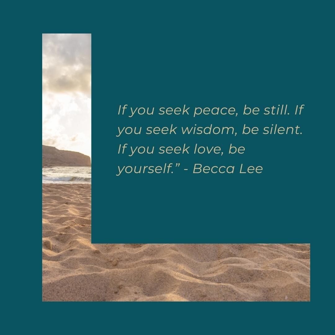 ✨ There is peace within stillness, wisdom within silence and love within yourself ✨ 

Take a moment to look inward today to reflect and find the answers you are looking for!