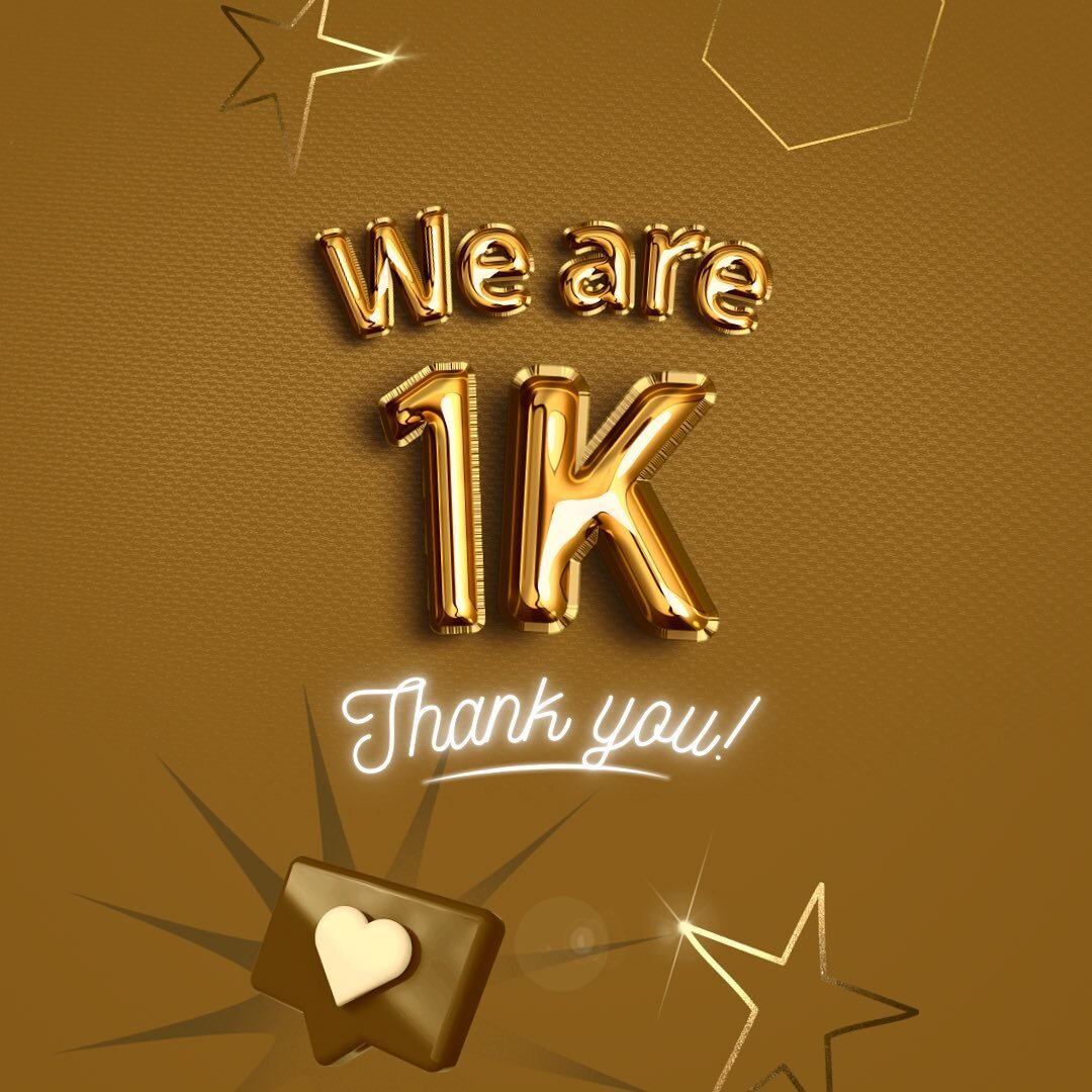 Congratulations to us. We are bursting with gratitude. 1k followers and counting. We&rsquo;re reaching for the stars and are grateful for everyone following us along this journey! 🤎🤎🤎