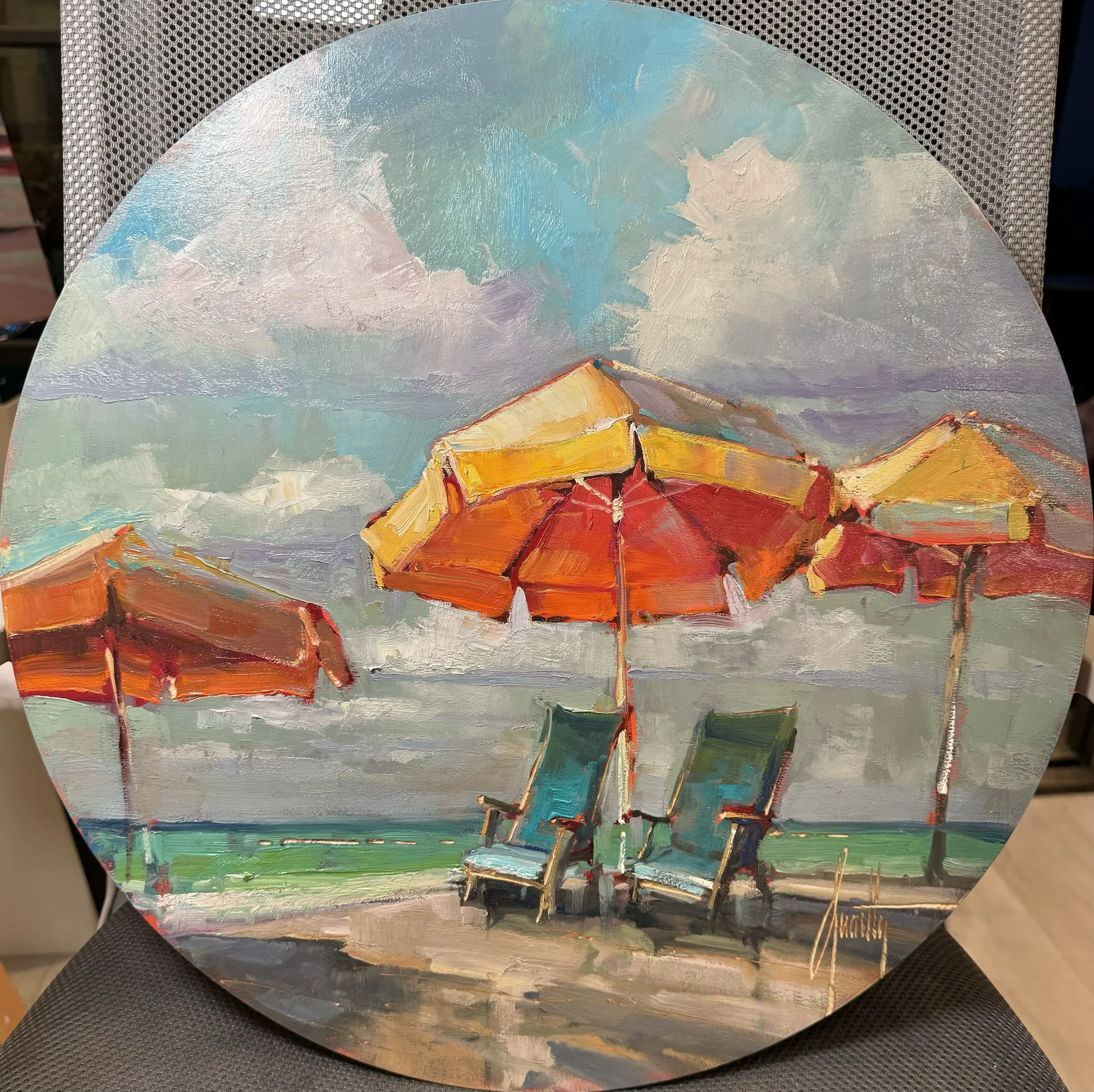 Morning at the Beach- SOLD