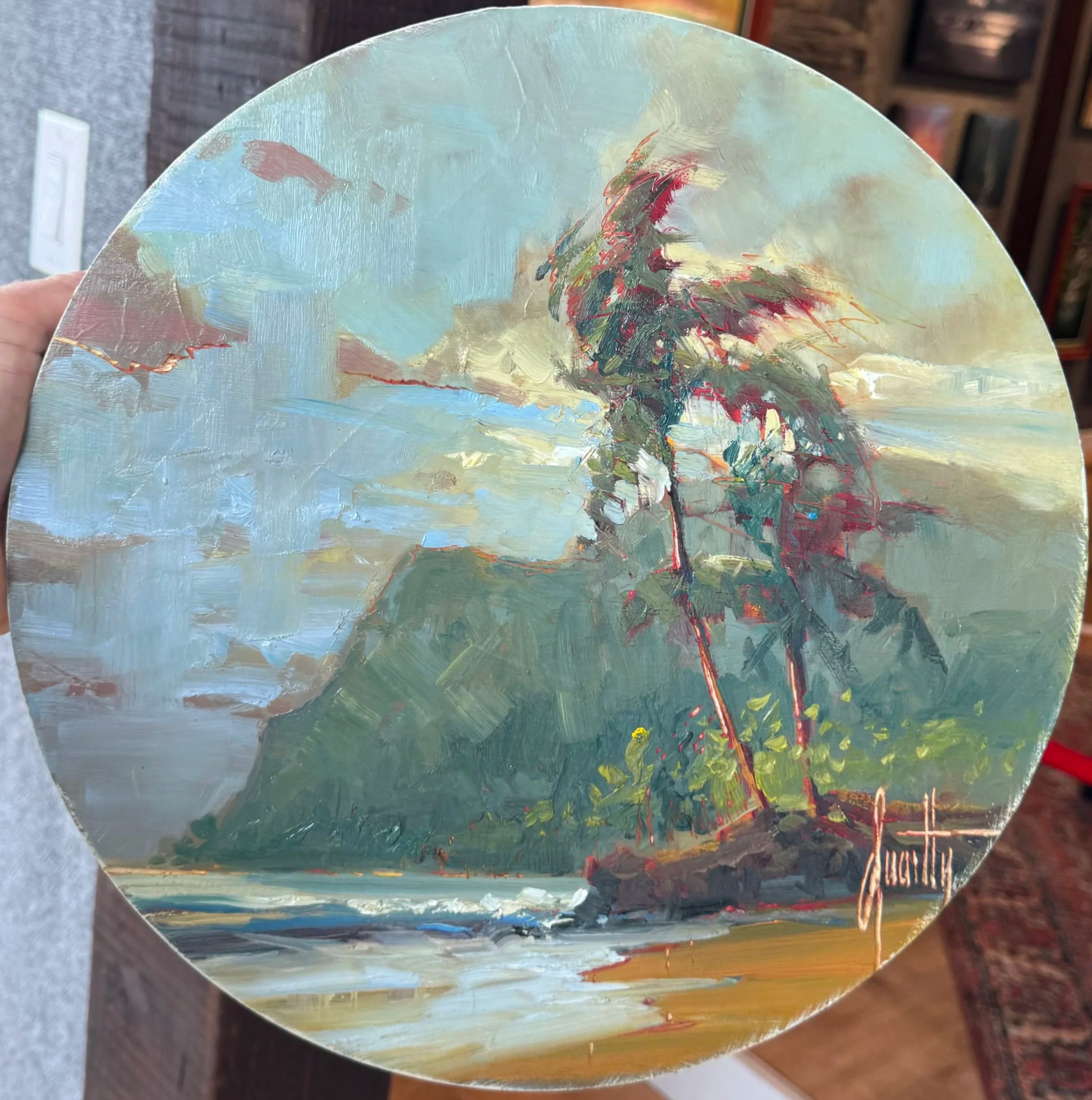 Sunset on the Island- SOLD