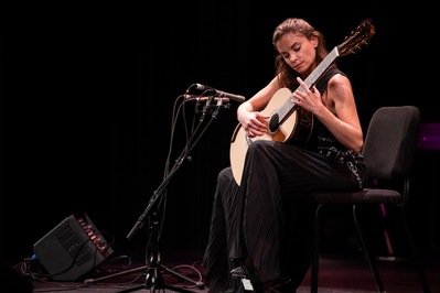 Ana Vidovic, performing for “Virtuosas of the Guitar”, an event hosted by the James Hunley Guitar Studio.  