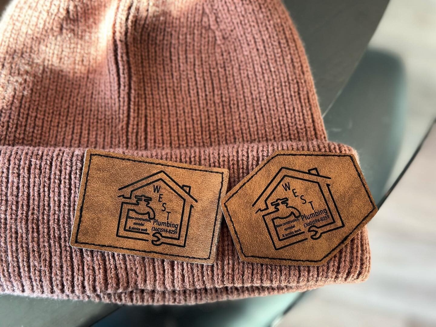 Made some cool patches for West plumbing! Getting the hats in soon then this order will be done✔️. #smallbusiness #localbusiness #localssupportinglocals #blockhousemarket #westplumbingwhidbey #leatherpatch