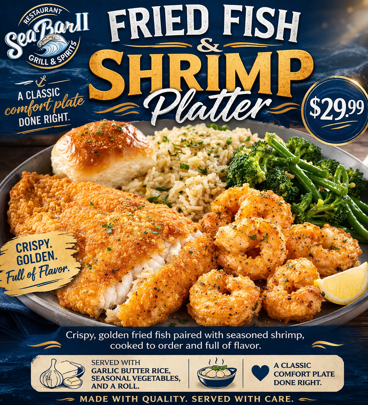 🍤 FRIED FISH & SHRIMP PLATTER