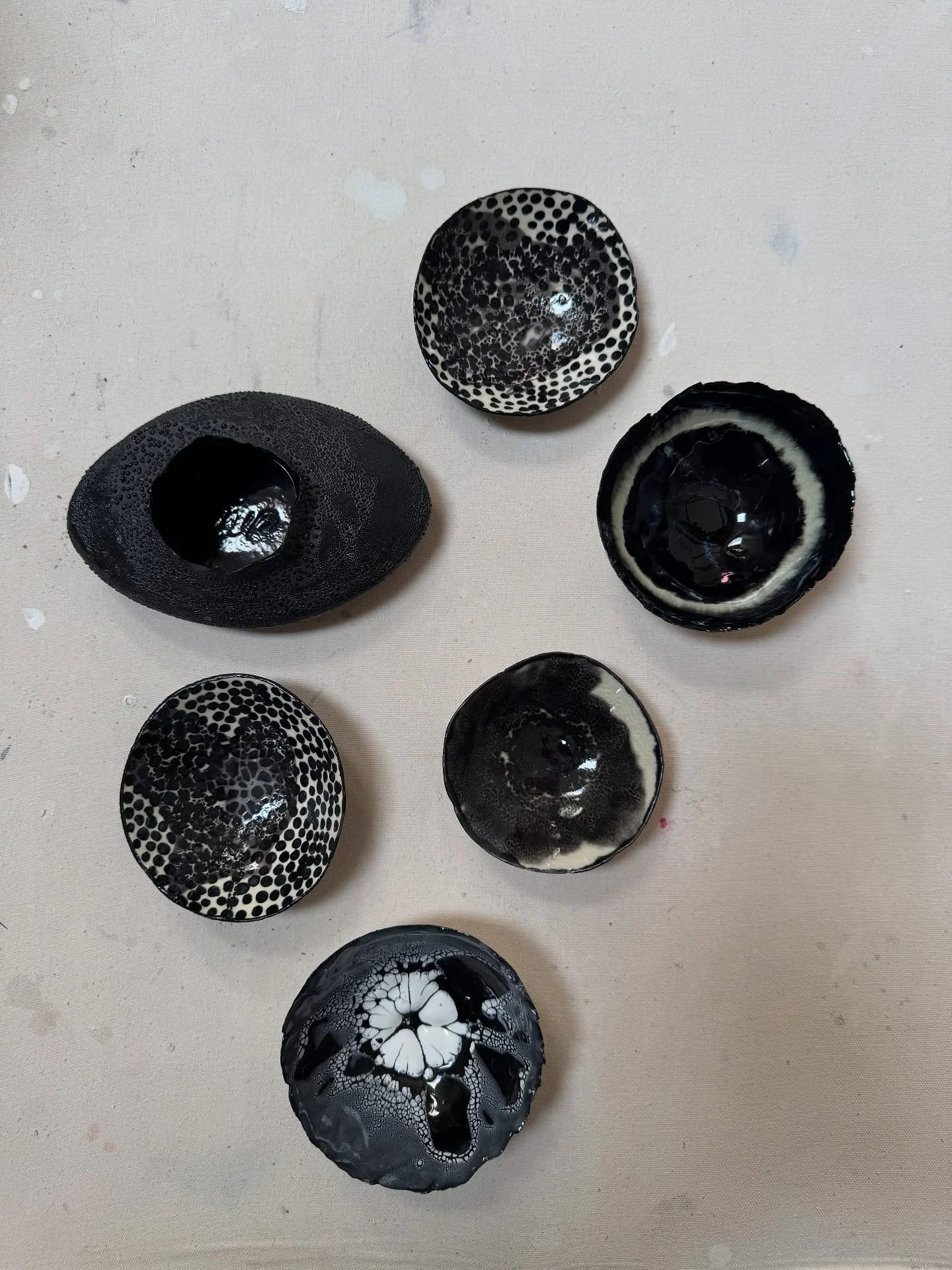 A few of the new @nathalee_paolinelli beauties in the shop curated by @nwhr__! Open 12-6 tomorrow. 🕊️