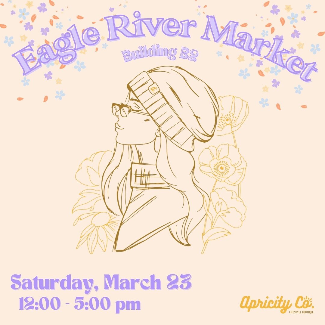 It&rsquo;s that time again!! The Saturday Market is here in Eagle River. Stop by and support your local small businesses! Can&rsquo;t wait to see you guys! 

p.s. don&rsquo;t forget we&rsquo;re across the street in building B2💛

@eaglerivermarket @o