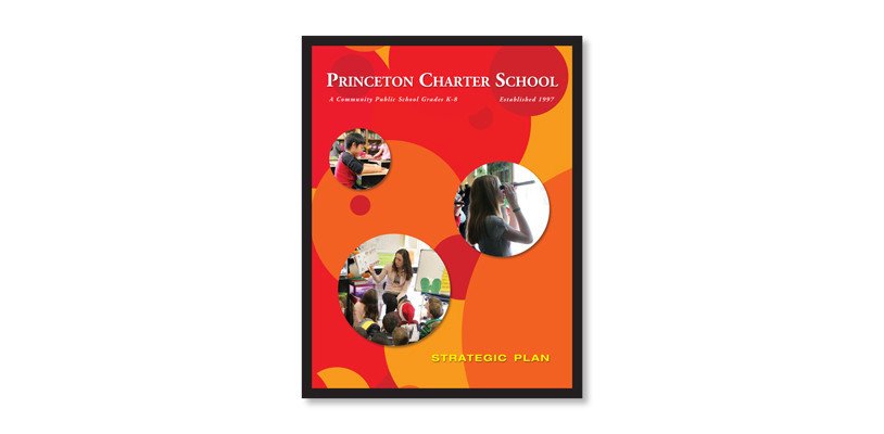 Publication design for Princeton Charter School – designed by SP STUDIOS.