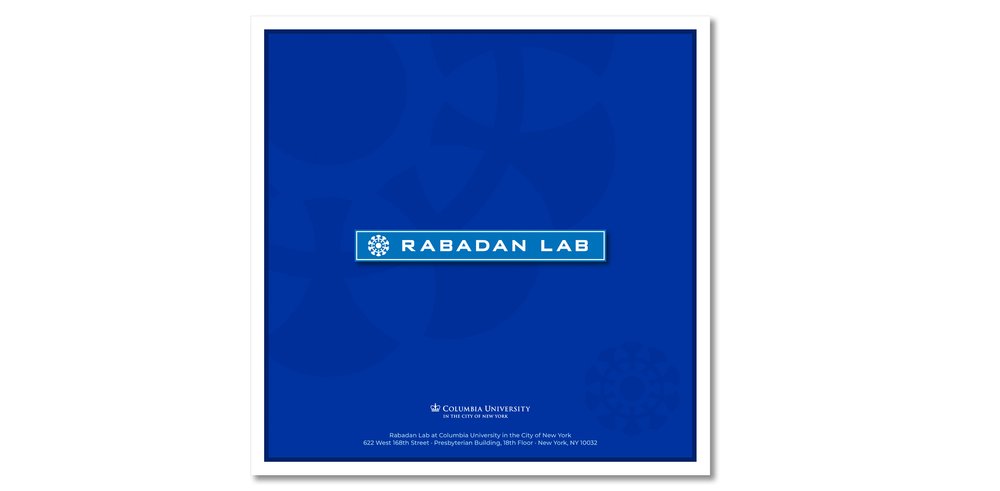 Logo and Visual ID design for Rabadan Lab at Columbia University by SP STUDIOS.