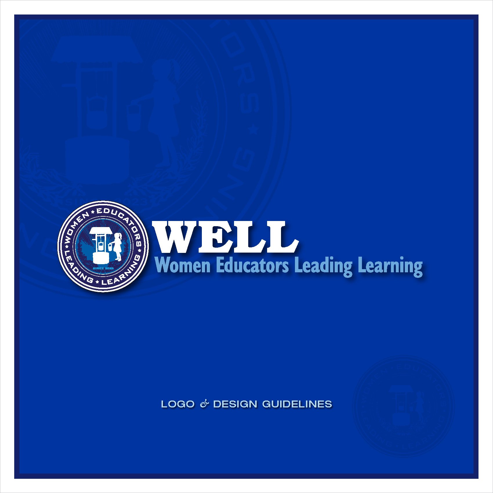 Logo and Visual ID Guidebook - Online -- designed and illustrated by SP STUDIOS, for WELL - Women Educators Leading Learning, New England.