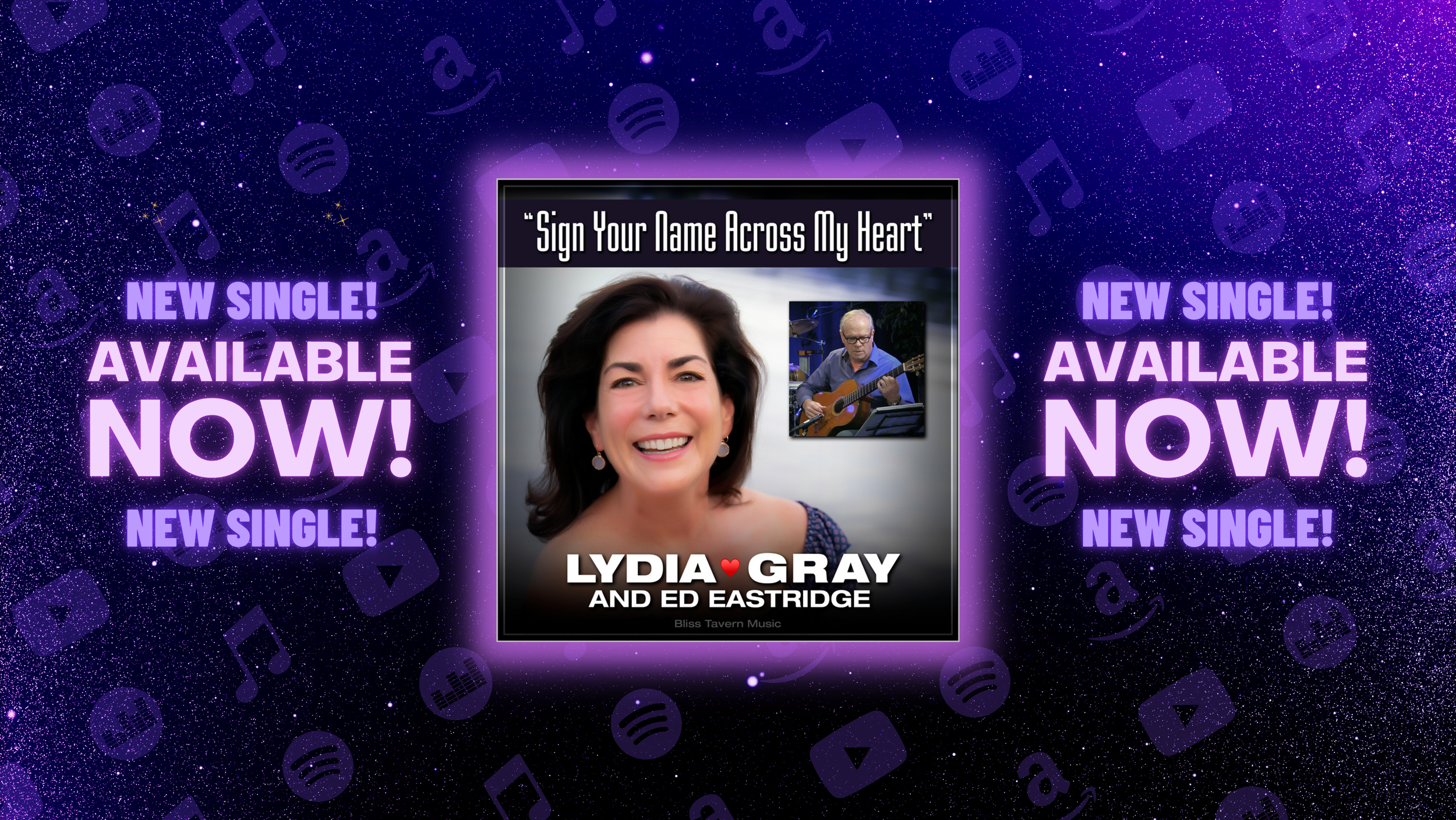 Online social media and profile graphics for marketing musical artist Lydia Gray by SP STUDIOS.